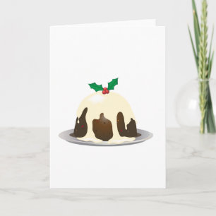 Cartes de voeux de Noël Pudding