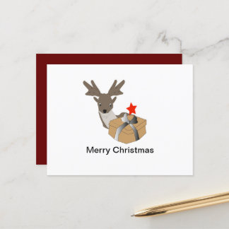 Cartes de voeux de Noël Reindeer