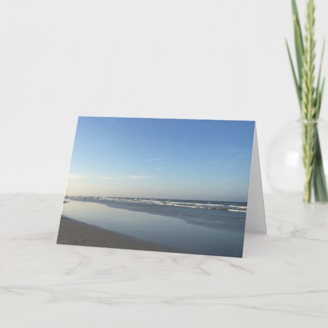 Cartes de voeux de plage (Devant)