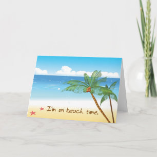 Cartes de voeux de plage