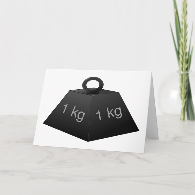 Cartes de vœux de poids de 1KG (Créateur téléchargé)