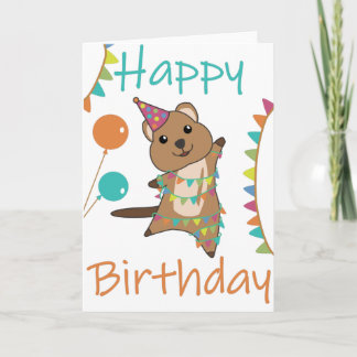 Cartes de vœux de Quokka pour votre anniversaire