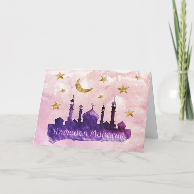 Cartes de voeux de Ramadan Mubarak (Devant)