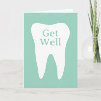 Cartes de vœux de rétablissement pour dentiste pou