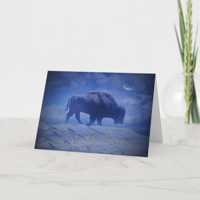 Cartes de vœux de solstice d'hiver de Buffalo (Devant)