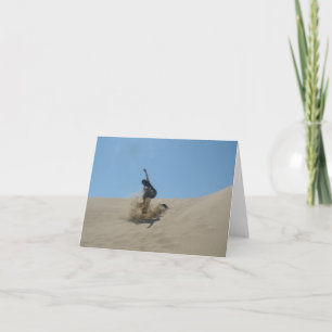 Cartes de vœux de surf sur sable vierges