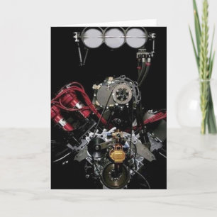 Cartes de voeux de tête d'engrenage