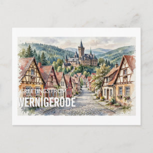 Cartes de vœux de Wernigerode, Allemagne