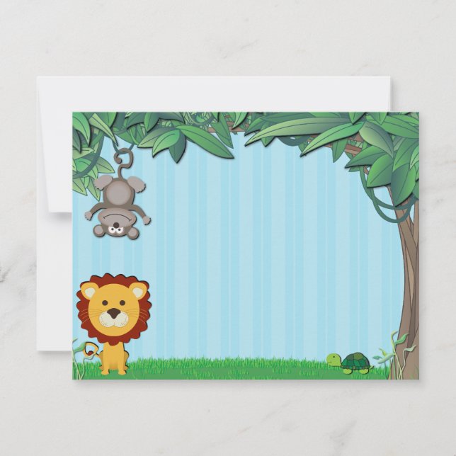 Cartes de vœux des amis de la jungle (Devant)
