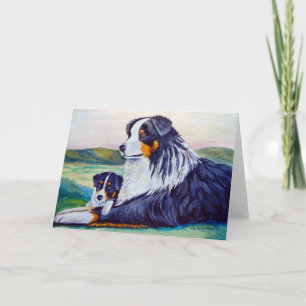 Cartes de voeux des bergers australiens