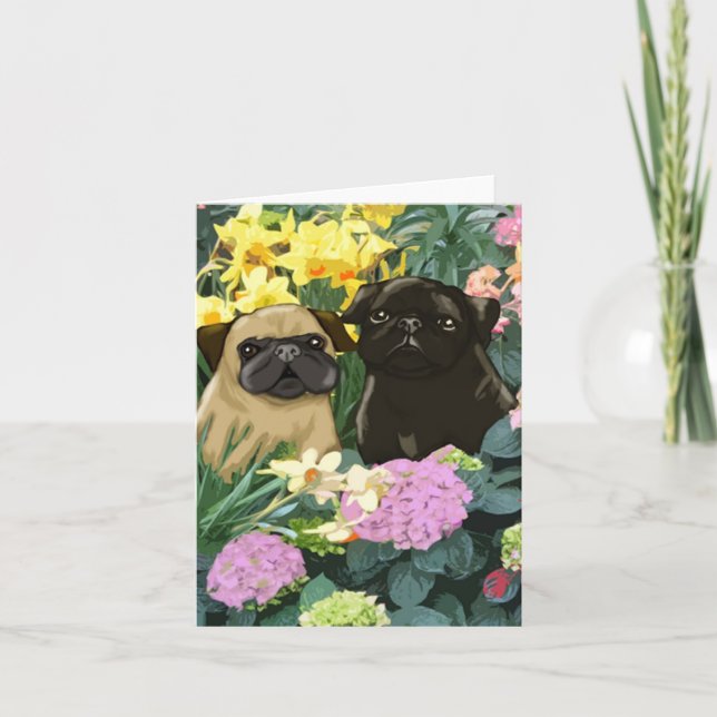 Cartes de voeux des Carlins de printemps (Devant)