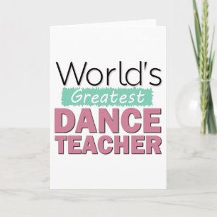 Cartes de voeux des meilleurs professeurs de danse