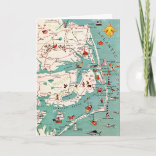 Cartes de voeux des plages des Outer Banks