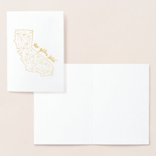 Cartes de voeux d'État d'or