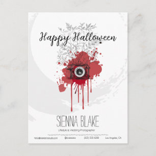 Cartes de vœux d'Halloween pour photographes minim