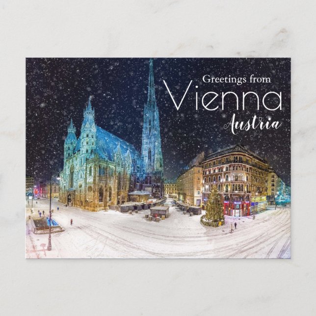 Cartes de vœux d'hiver d'Autriche Noël (Devant)
