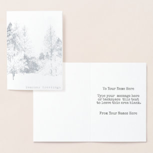 Cartes de vœux d'hiver personnalisées de Vancouver