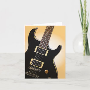 Cartes de voeux d'image de guitare