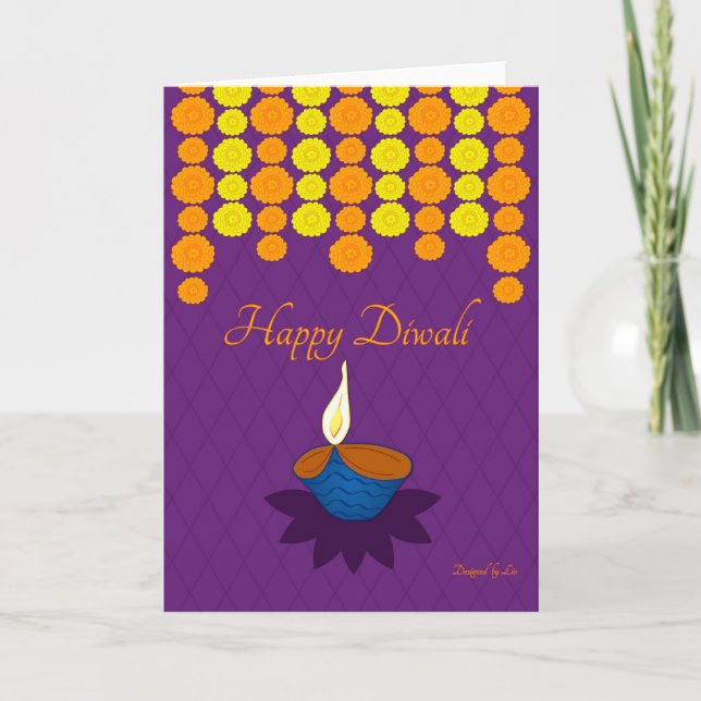 Cartes de voeux Diwali (Devant)