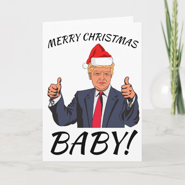 Cartes de vœux drôles de Noël de Donald Trump (Devant)
