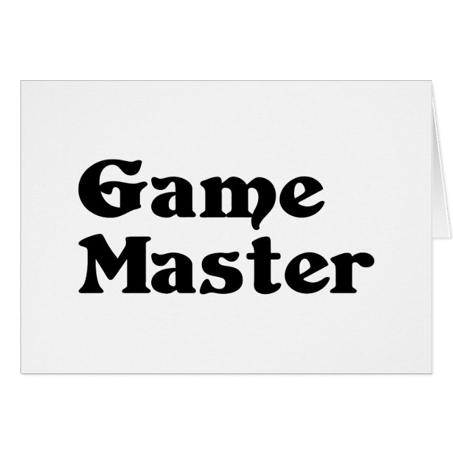 Cartes de voeux du maître de jeu (Devant horizontal)