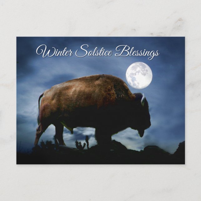 Cartes de vœux du solstice d'hiver de Buffalo (Devant)