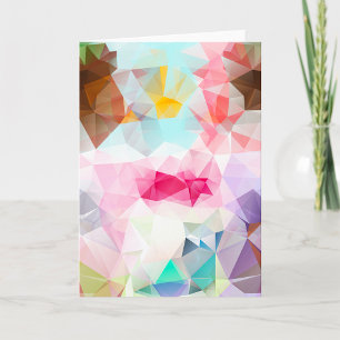 Cartes de voeux en cristal coloré