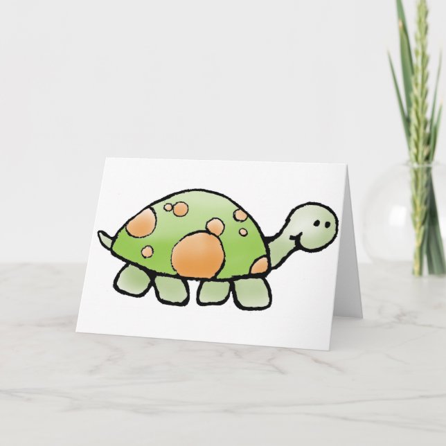 Cartes de voeux et de notes pour tortues (Devant)