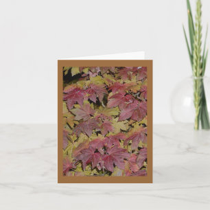 Cartes de voeux Feuilles de nuit