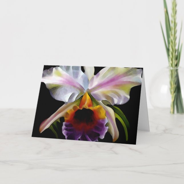 Cartes de voeux florales colorées (Devant)
