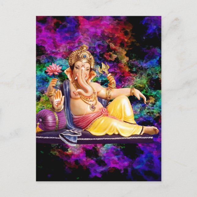 Cartes De Voeux Ganesha, Stickers, Cartes Postales (Devant)