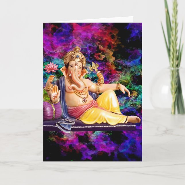 Cartes De Voeux Ganesha, Stickers, Cartes Postales (Devant)