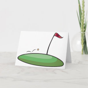 Cartes de voeux Golf Green 18th Hole