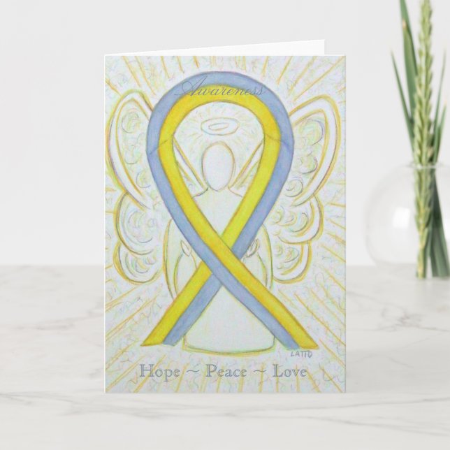 Cartes de voeux Gris et Jaune (Devant)