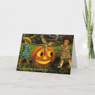 Cartes de vœux Halloween - Carte postale vintage S