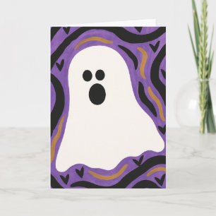 Cartes de vœux Halloween fantôme vierges