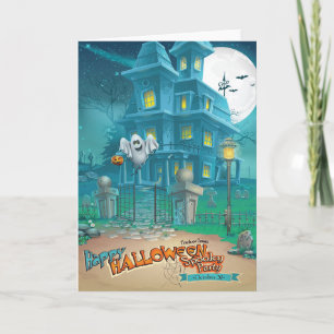 Cartes de voeux Halloween Haunted House