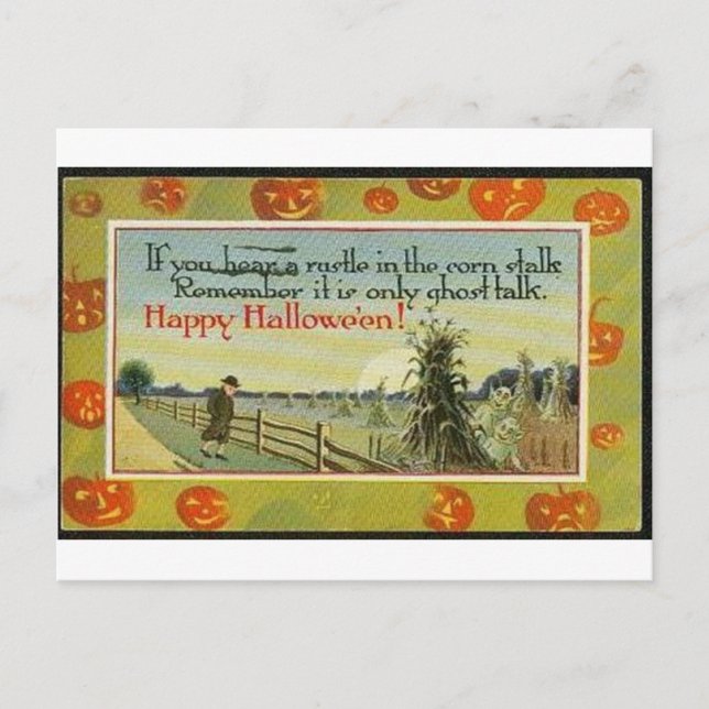 Cartes de voeux Halloween vintage Affiches classiq (Devant)