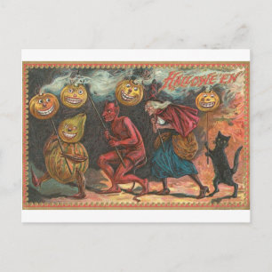 Cartes de voeux Halloween vintage Affiches classiq