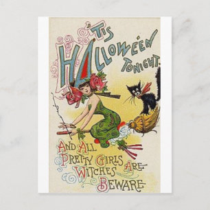 Cartes de voeux Halloween vintage Affiches classiq