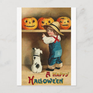 Cartes de voeux Halloween vintage Affiches classiq