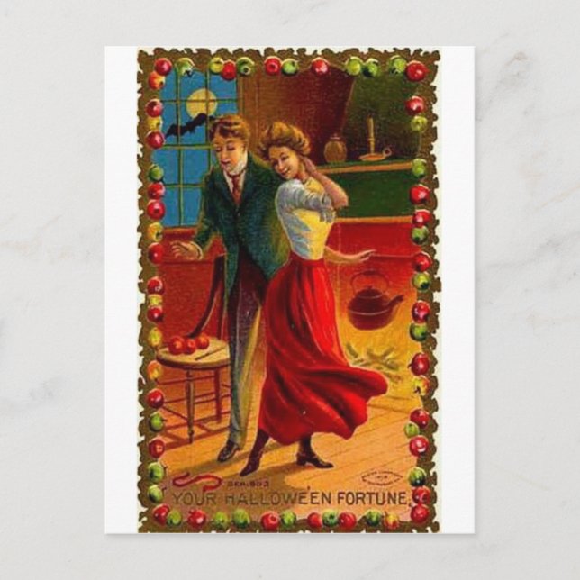 Cartes de voeux Halloween vintage Affiches classiq (Devant)