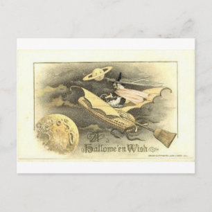 Cartes de voeux Halloween vintage Affiches classiq