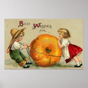Cartes de voeux Halloween vintage Affiches classiq