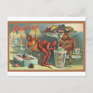 Cartes de voeux Halloween vintage Affiches classiq