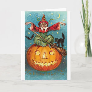Cartes de voeux Halloween vintage Affiches classiq