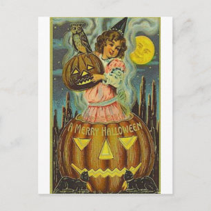 Cartes de voeux Halloween vintage Affiches classiq