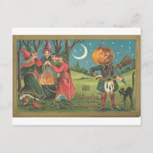 Cartes de voeux Halloween vintage Affiches classiq