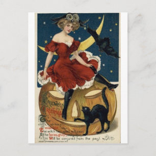 Cartes de voeux Halloween vintage Affiches classiq