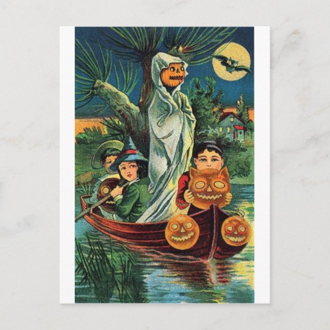 Cartes de voeux Halloween vintage Affiches classiq (Devant)